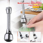 360° Rotating Long Faucet – Anti-Splash Flexible Kitchen Tap Extender