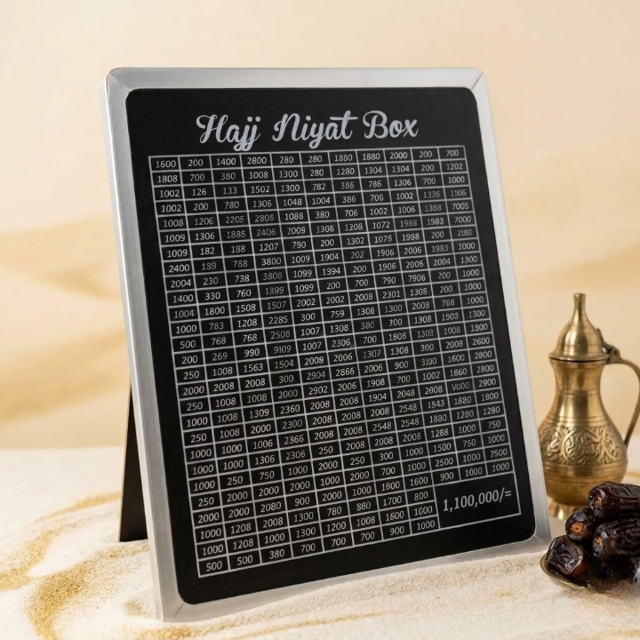 Hajj Niyat Box – Premium Islamic Savings Tracker
