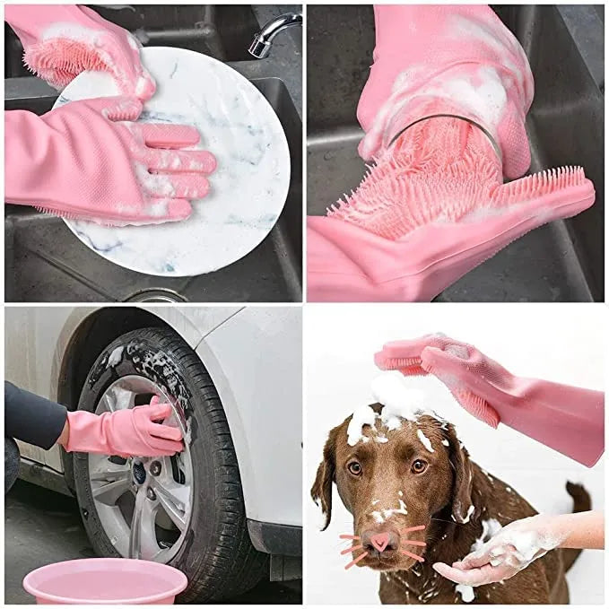 Silicone Washing Gloves Big Size