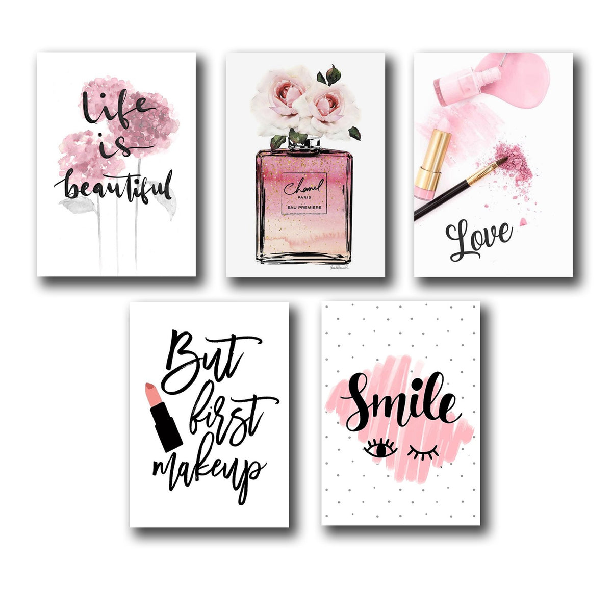 Premium Wall Art Photo Tiles – Set of 5 for Home Decor