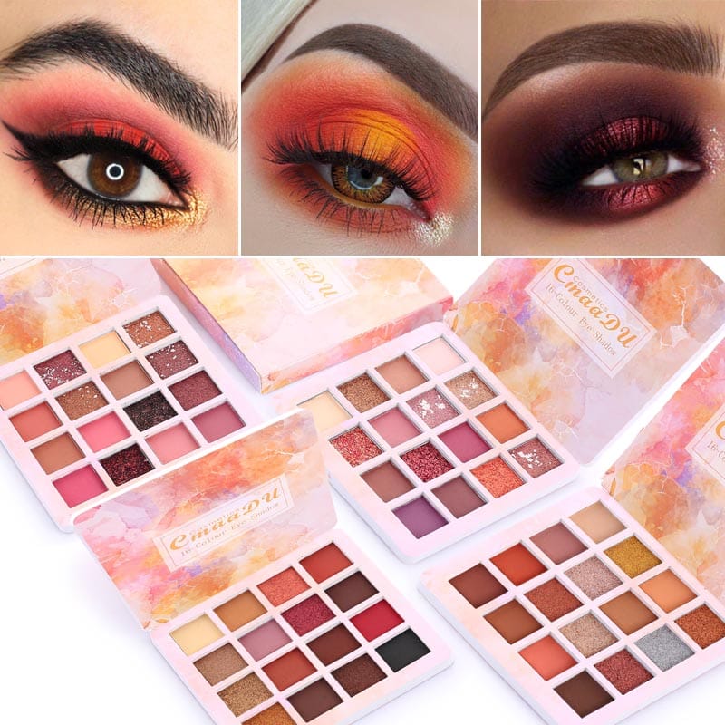 16 Color Eyeshadow Makeup Palette Matte & Shimmer