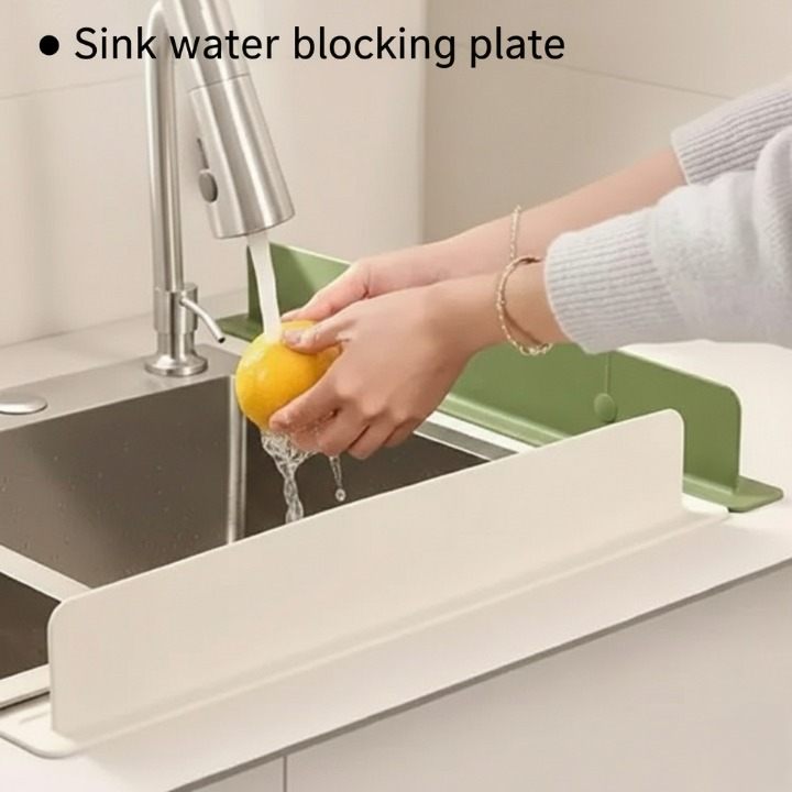 Silicone Sink Splash Guard with Double Suction Cups
