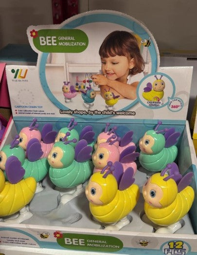 Bee Cartoon Chain Toy for Kids – Fun Pull & Play Toy