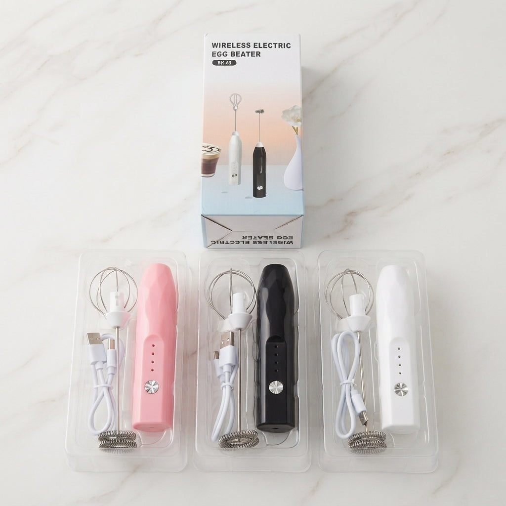 Wireless 2-in-1 Electric Egg Beater & Coffee Frother