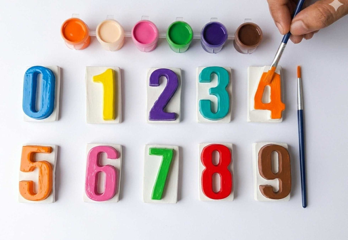 DIY 3D Plaster Painting Kit for Kids – Numbers & Shapes Art Set