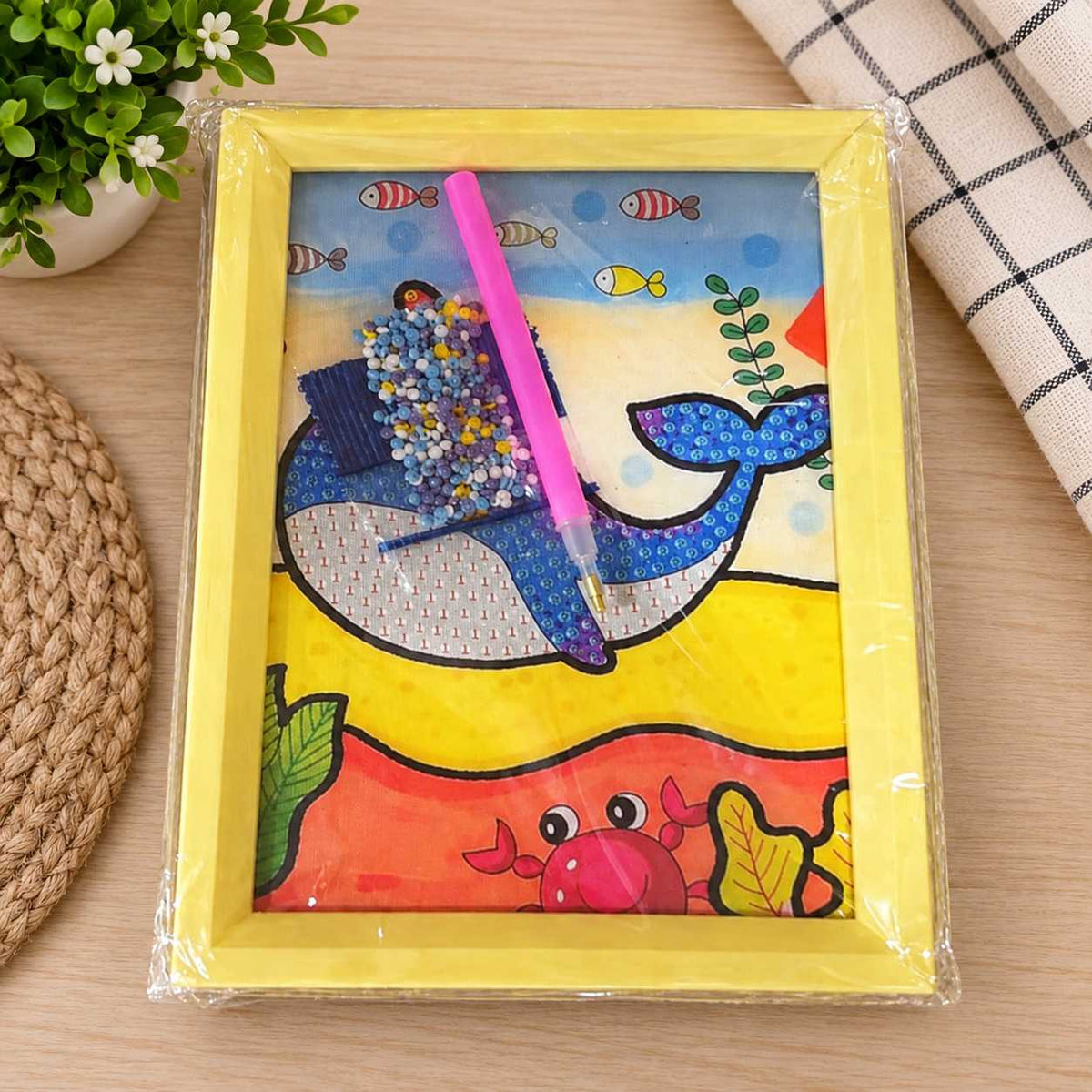 Diamond Painting Kit for Kids with Frame – DIY Art & Craft Set