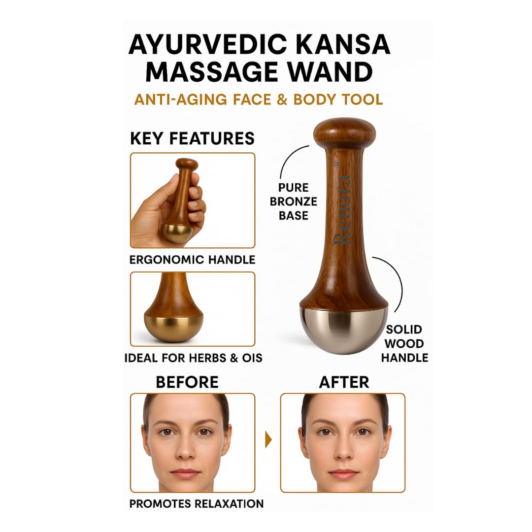 Kansa Wand Face and Foot Massager