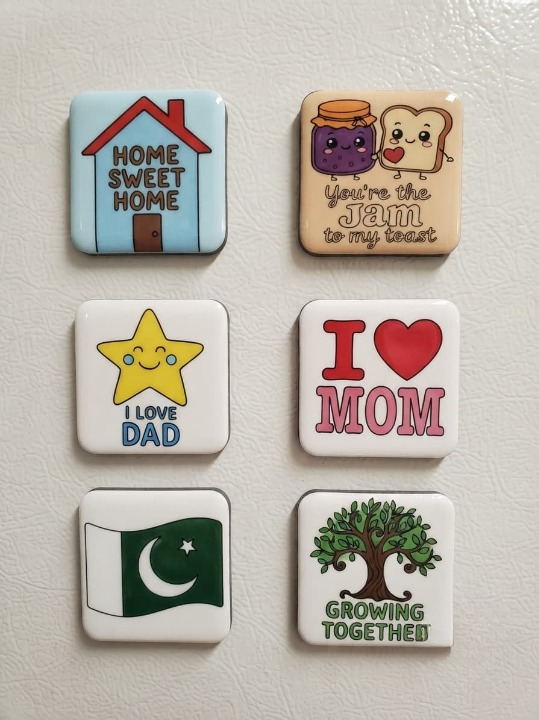 DIY Fridge Magnet Paint Kit for Kids – 6 Magnets & Paints