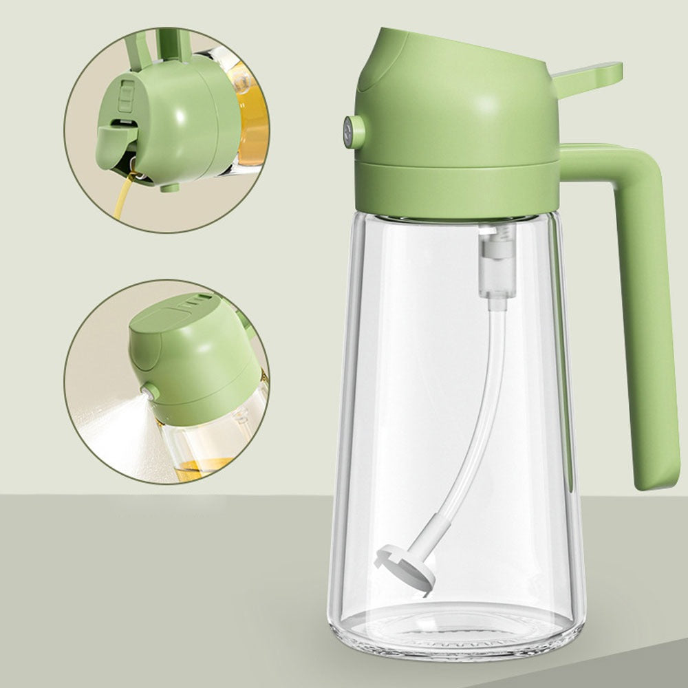 2 In 1 Oil Sprayer Bottle Kitchen Tool
