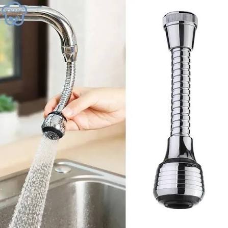 360° Rotating Long Faucet – Anti-Splash Flexible Kitchen Tap Extender