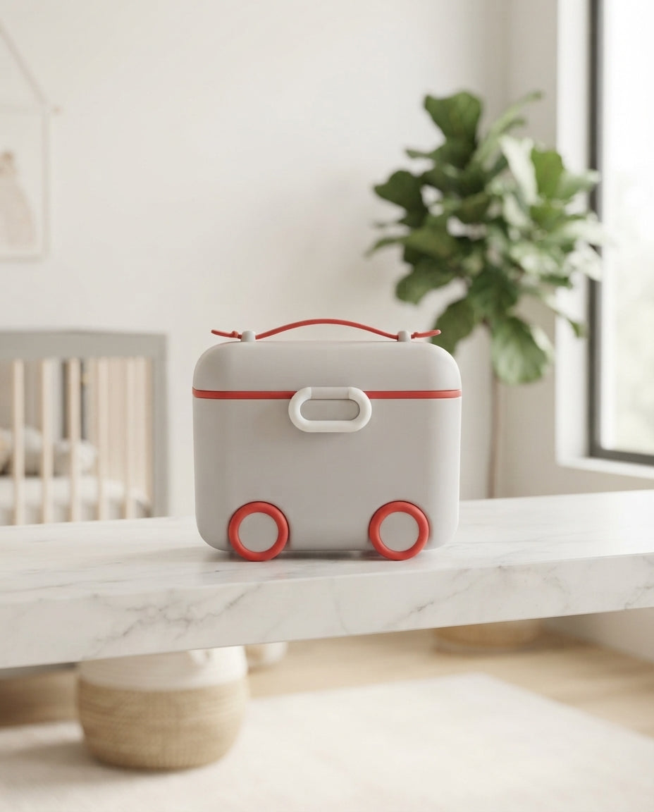 Portable Baby Milk Powder Container with Spoon – Travel Feeding Box