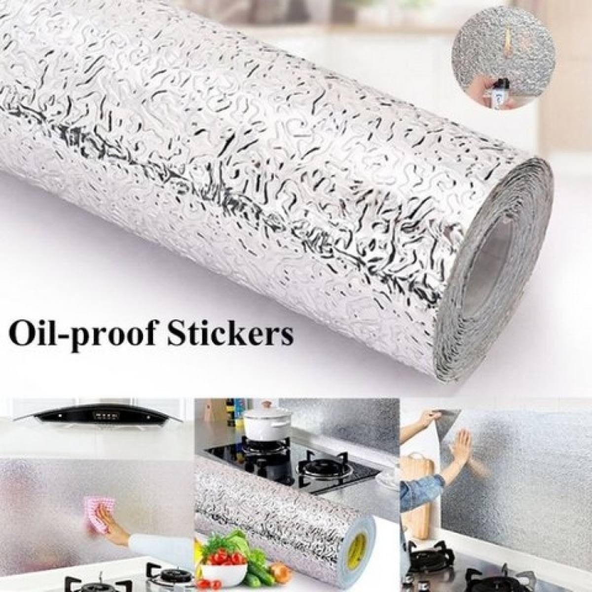 Silver Foil Kitchen Waterproof & Oil Proof Sticker