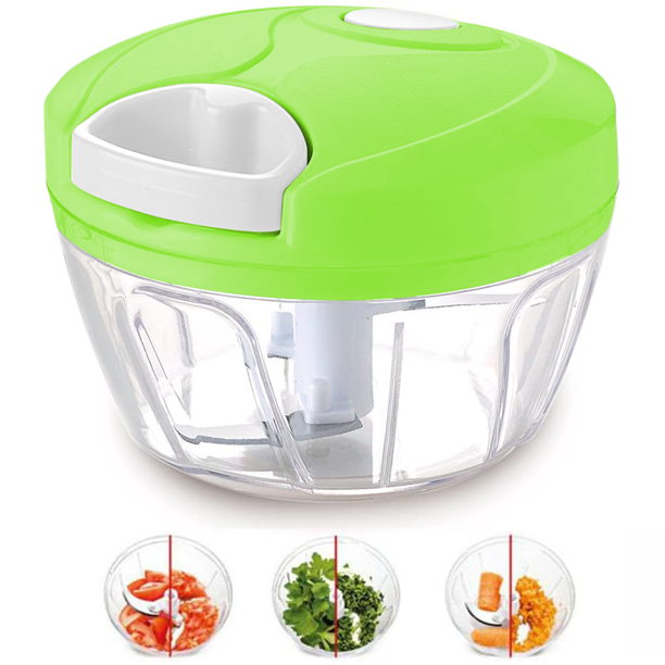 Speedy Chopper – Manual Turbo Cutter for Vegetables & Fruits