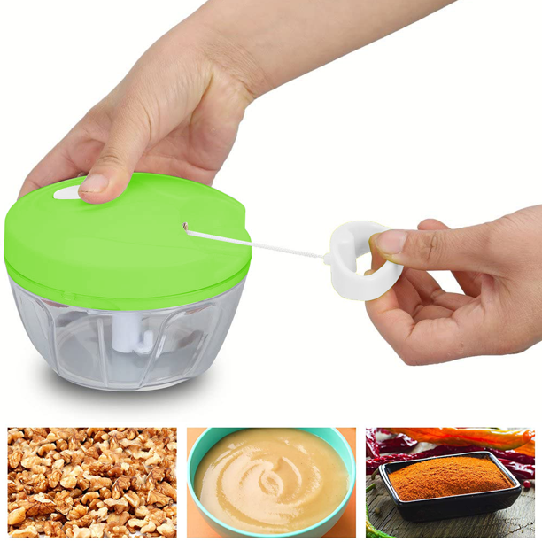 Speedy Chopper – Manual Turbo Cutter for Vegetables & Fruits