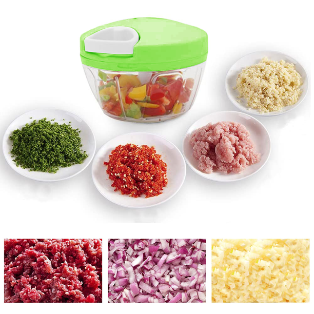 Speedy Chopper – Manual Turbo Cutter for Vegetables & Fruits