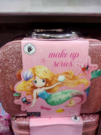 Mermaid 2-in-1 Makeup & Jewelry Case for Girls – Kids Pretend Play Set