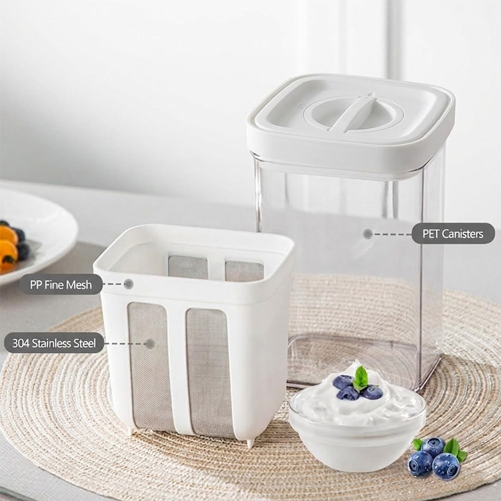 Yogurt Strainer & Whey Separator – Fine Mesh Greek Yogurt Maker Filter