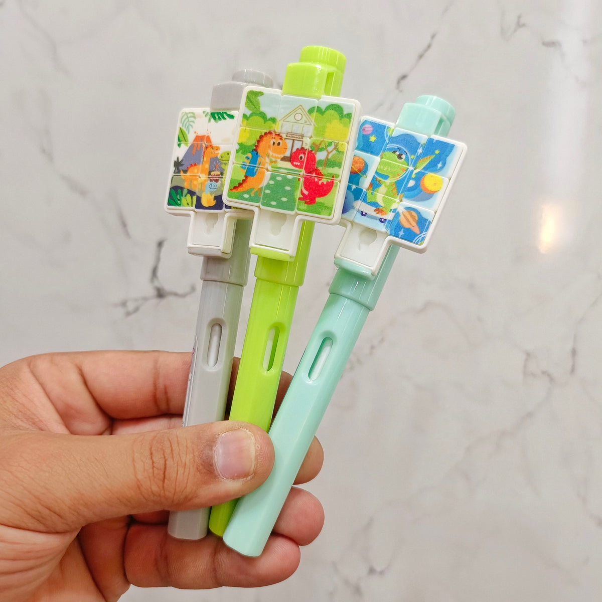 Mini Sliding Tile Puzzle Gel Pen for Kids