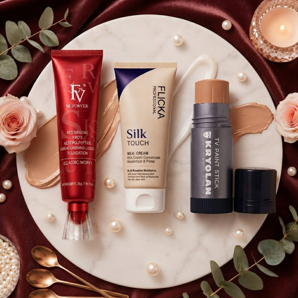 3 In 1 Professional Makeup Trip Flicka, FV And Krylon