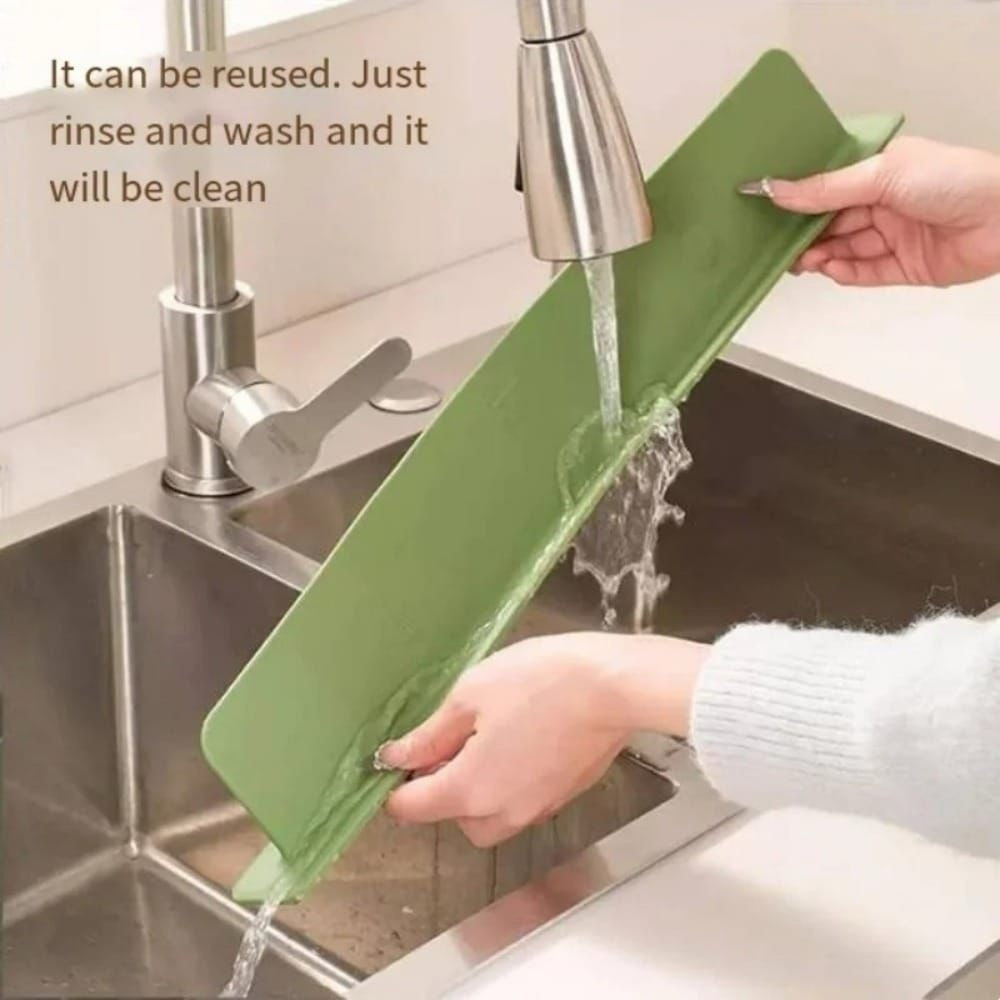 Silicone Sink Splash Guard with Double Suction Cups