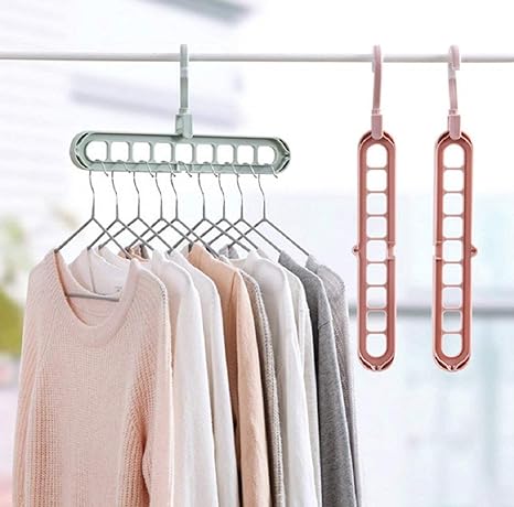 Magic Hanger Multipurpose 9 Hole Space Saving Closet Organizer