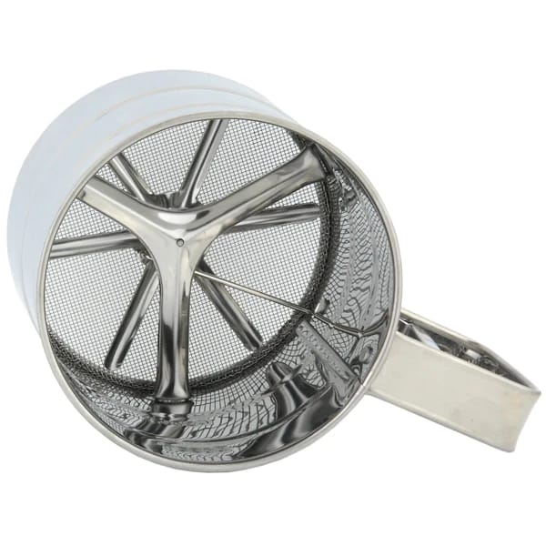Stainless Steel Flour Sifter Cup – Hand-Squeeze Baking Sifter