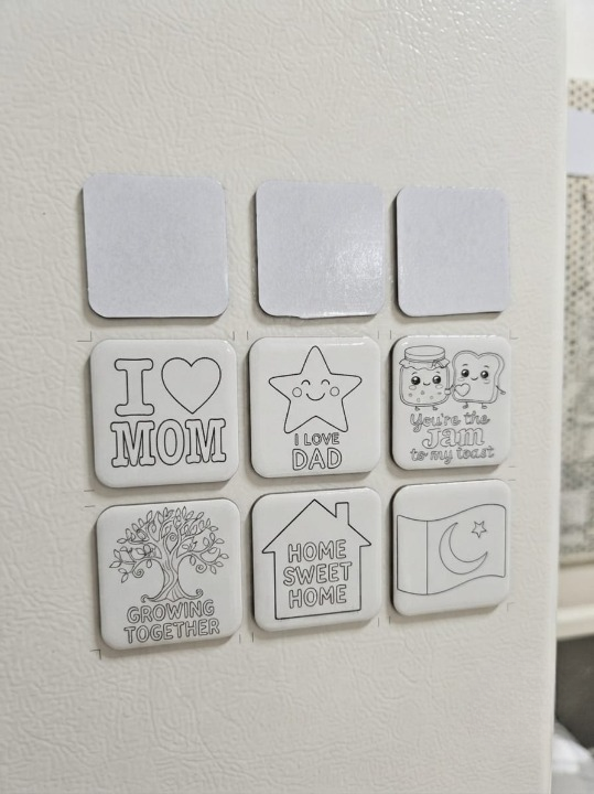 DIY Fridge Magnet Paint Kit for Kids – 6 Magnets & Paints