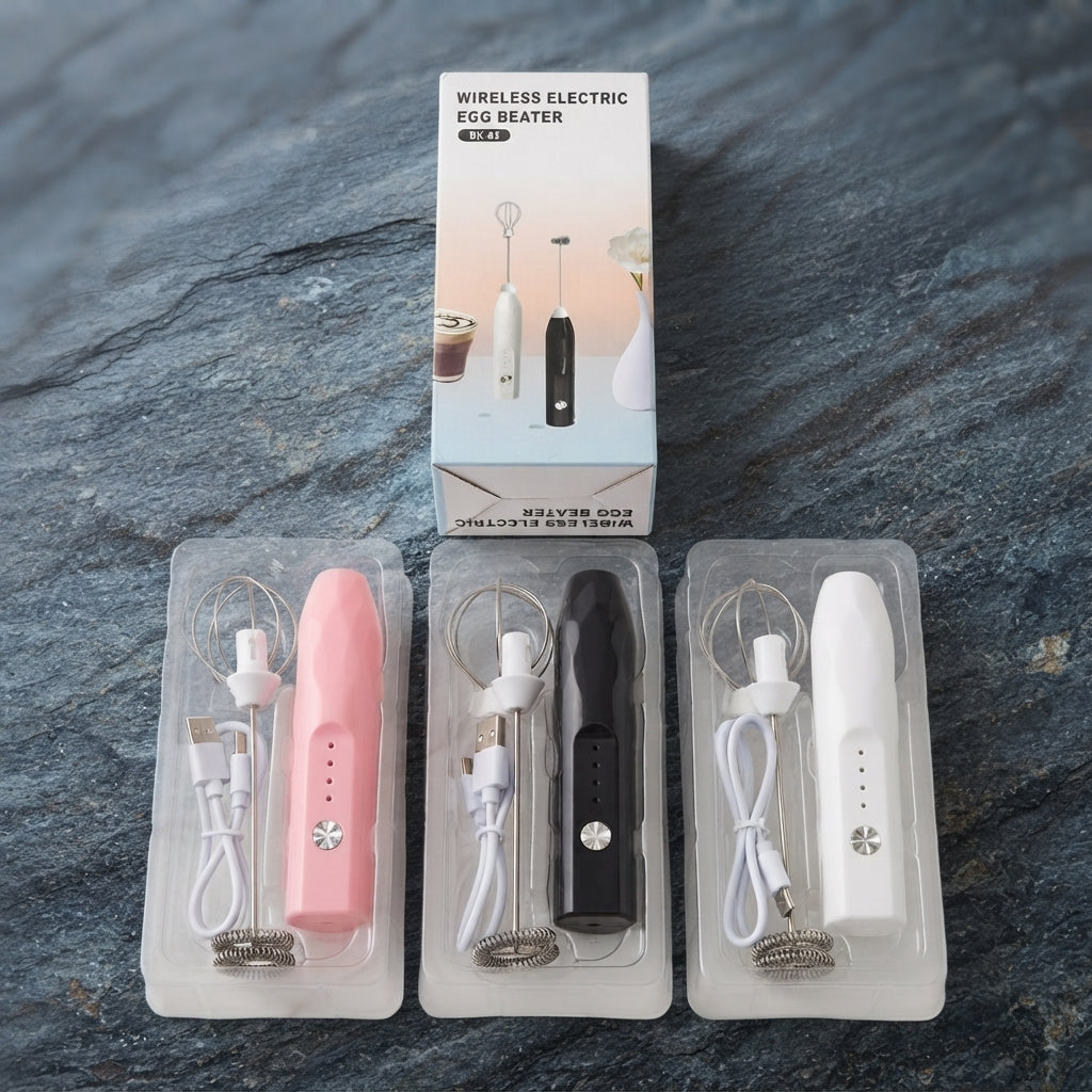 Wireless 2-in-1 Electric Egg Beater & Coffee Frother