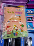 Magic Practice Copybook – Set of 4 with Disappearing Ink Pen for Kids
