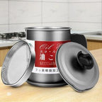 Oil Filter Pot with Stainless Steel Mesh & Lid