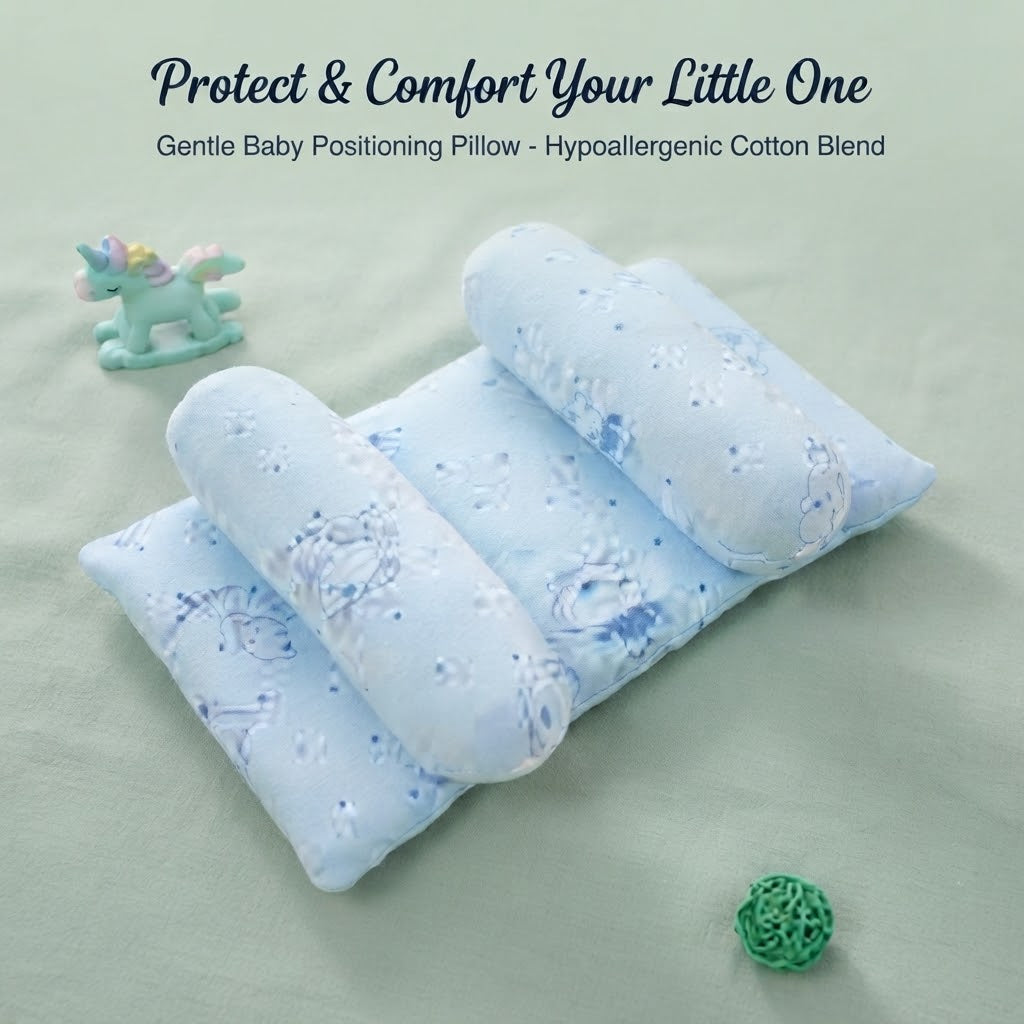 Newborn Baby Head Shaping Pillow – Anti-Rollover Infant Pillow