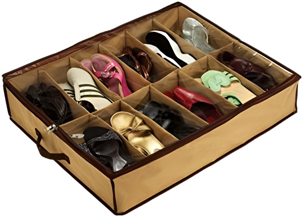 Shoe Organizer Storage Box — Under Bed