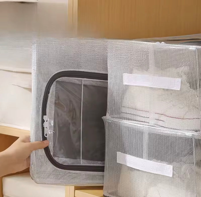 Non-Woven Shoe Storage Box with Steel Frame