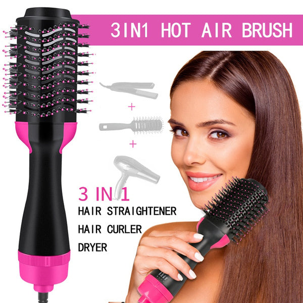 3 in 1 Professional Hot Air Hair Brush Styler