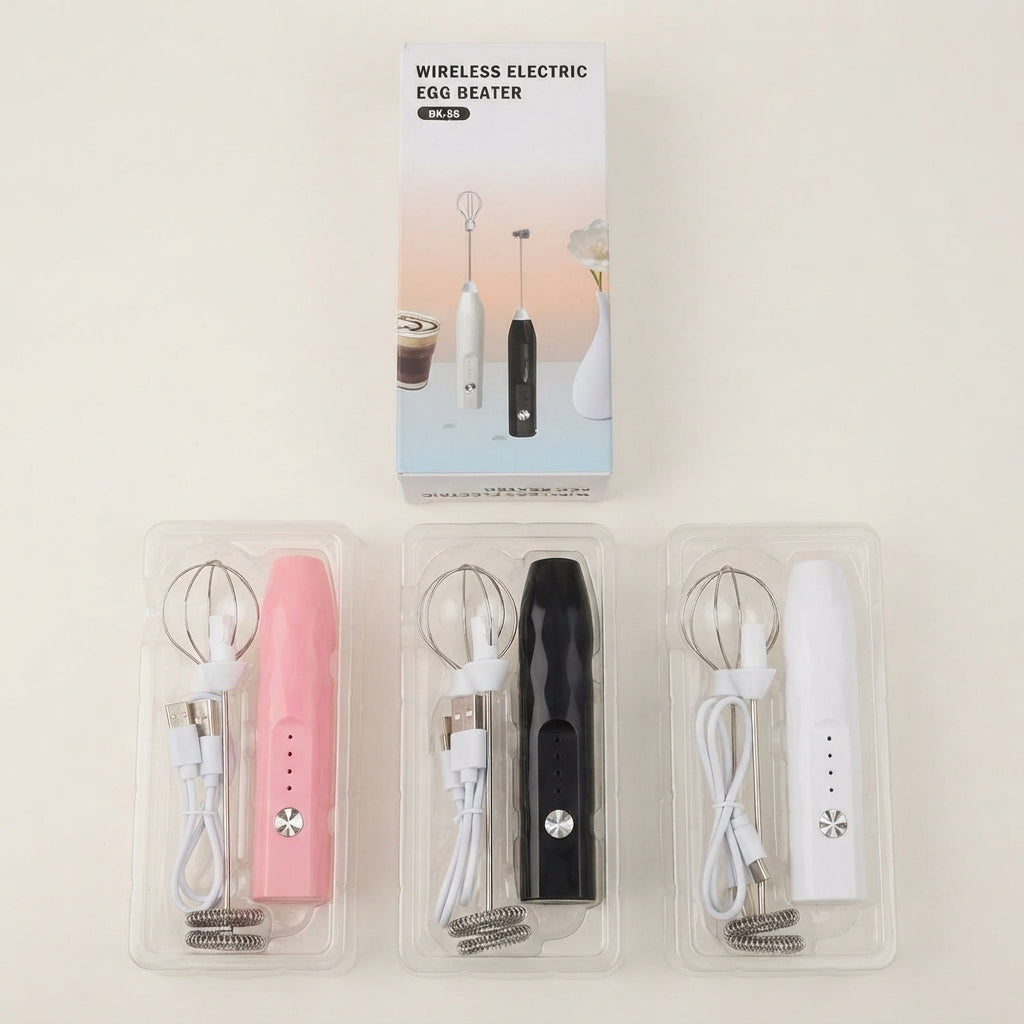 Wireless 2-in-1 Electric Egg Beater & Coffee Frother