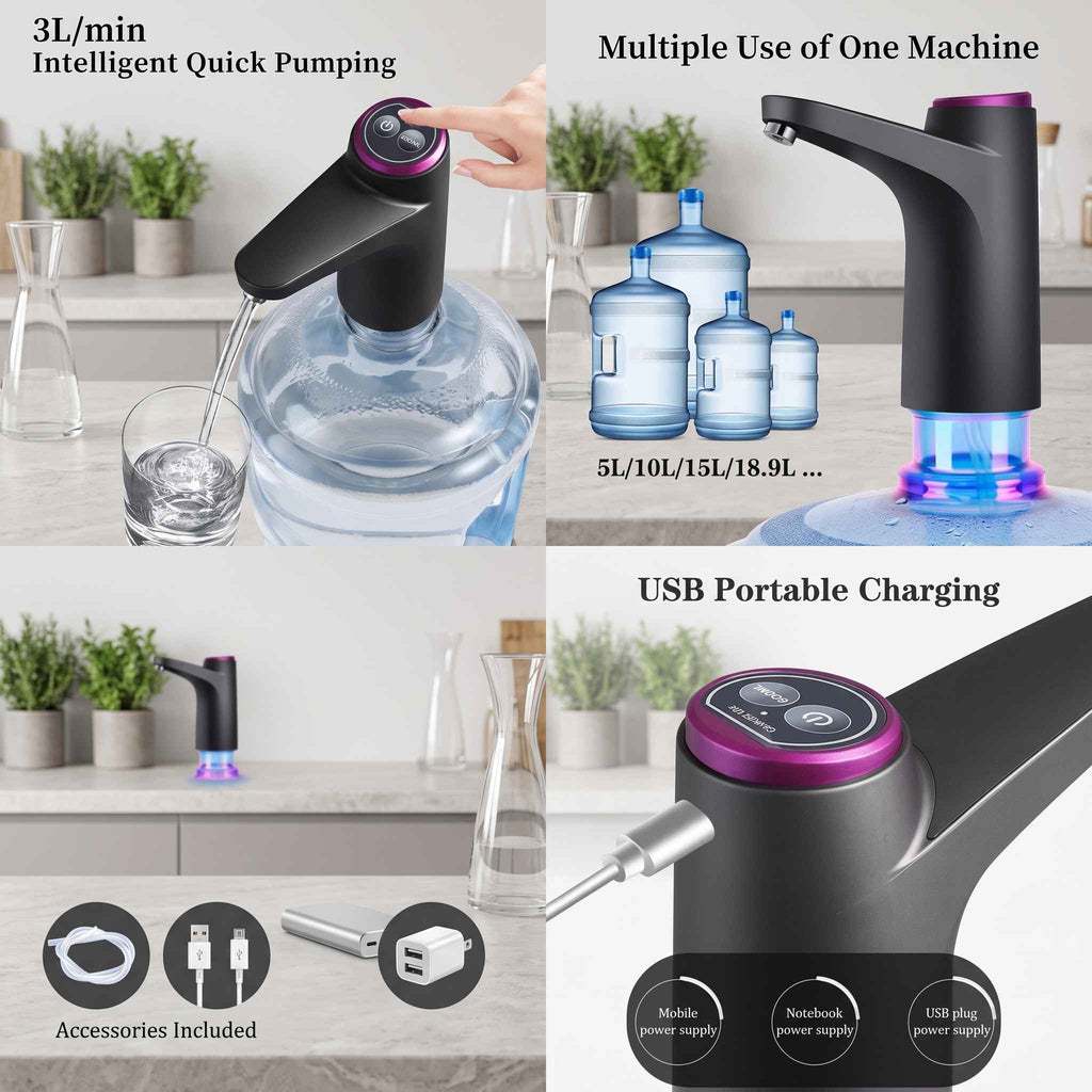 Automatic Portable Water Bottle Pump Dispenser