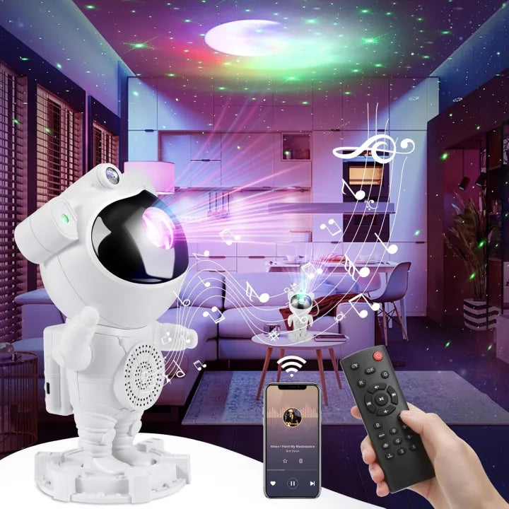 Galaxy Astronaut Star Projector with Bluetooth