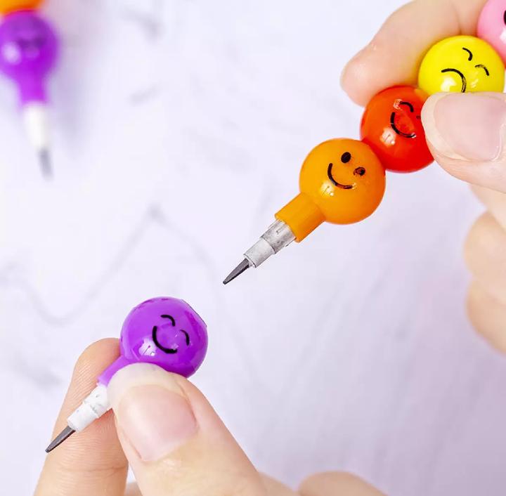 Smiley Cartoon Pencils for Kids