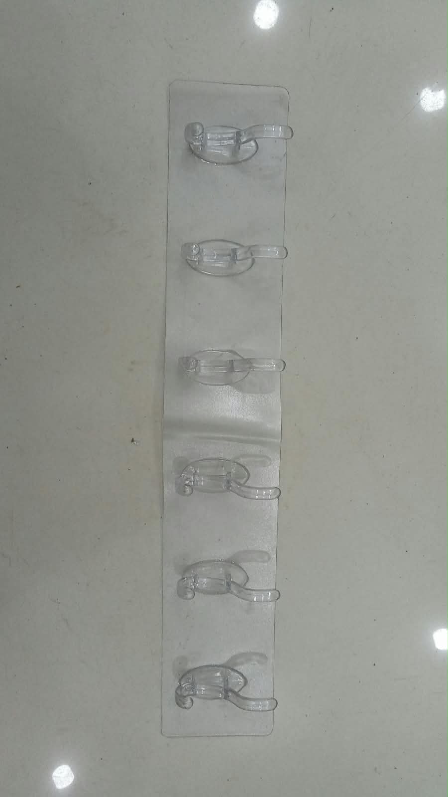 Adhesive 6-Hook Wall Hanger – Pack of 4 | No-Drill Organizer