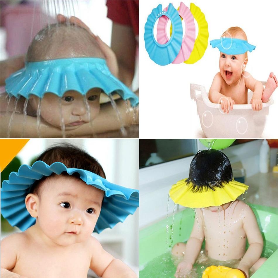 Baby Shower Cap with Stopper - Silicone