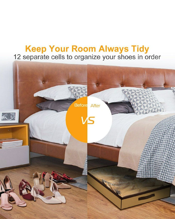 Shoe Organizer Storage Box — Under Bed
