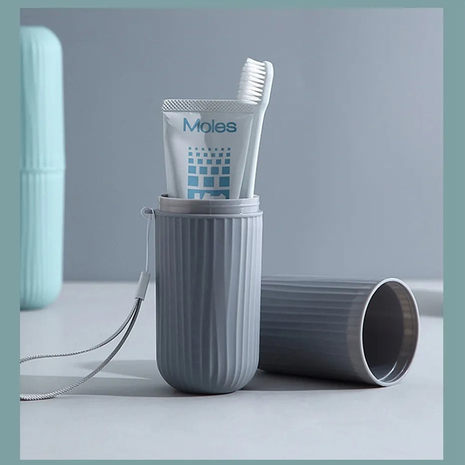 Portable Toothbrush Holder Case Toothpaste Storage