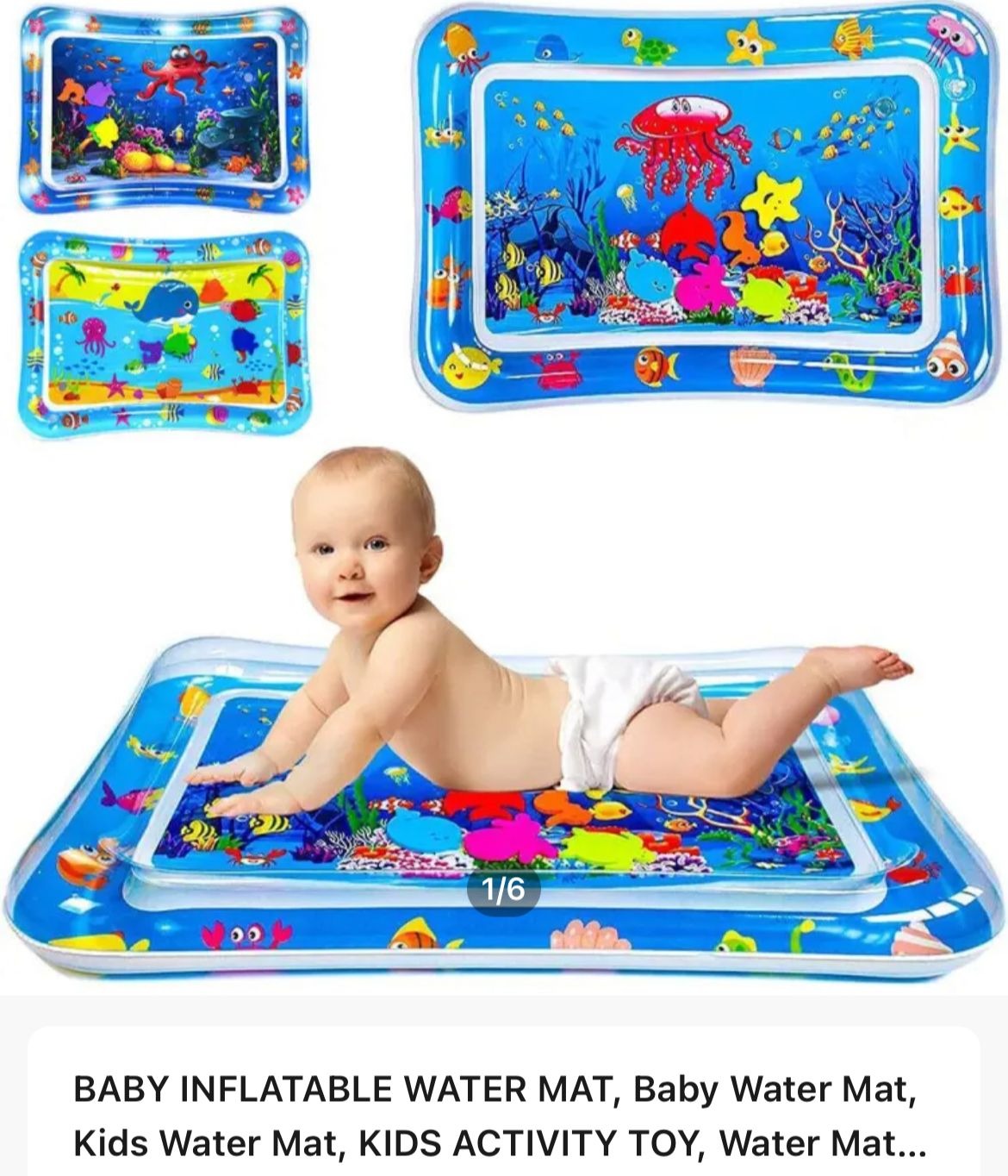 Inflatable Baby Water Play Mat – Tummy Time