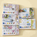 3D Coloring Stickers Book for Kids – 8 Posters & 2 Sticker Sheets