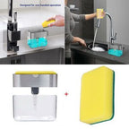 2-in-1 Dish Soap Dispenser with Sponge Caddy