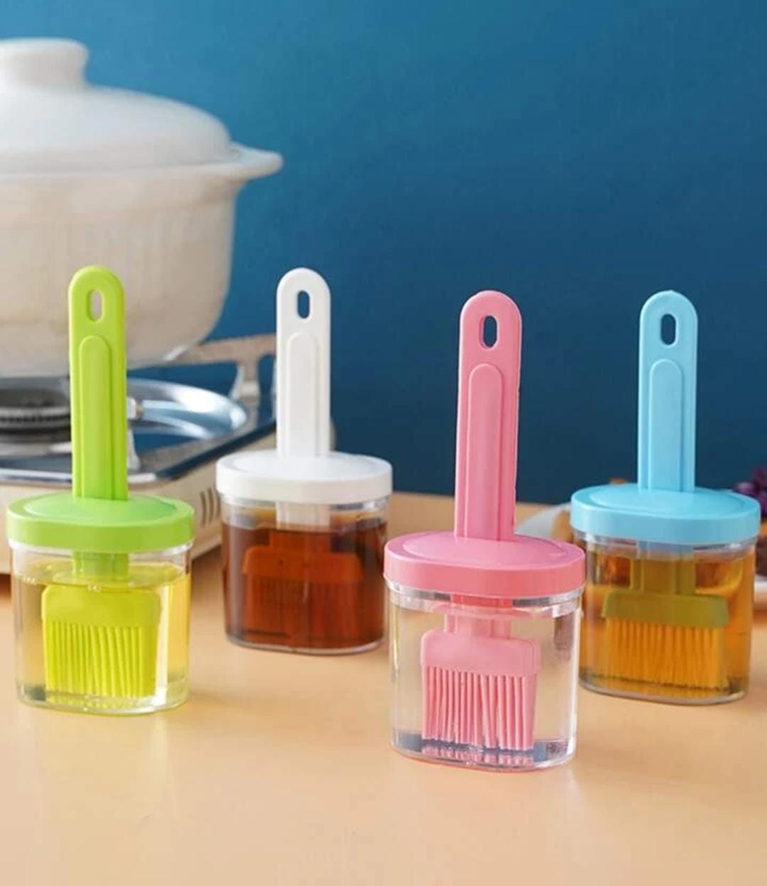 Oil bottle brush set in multiple colors