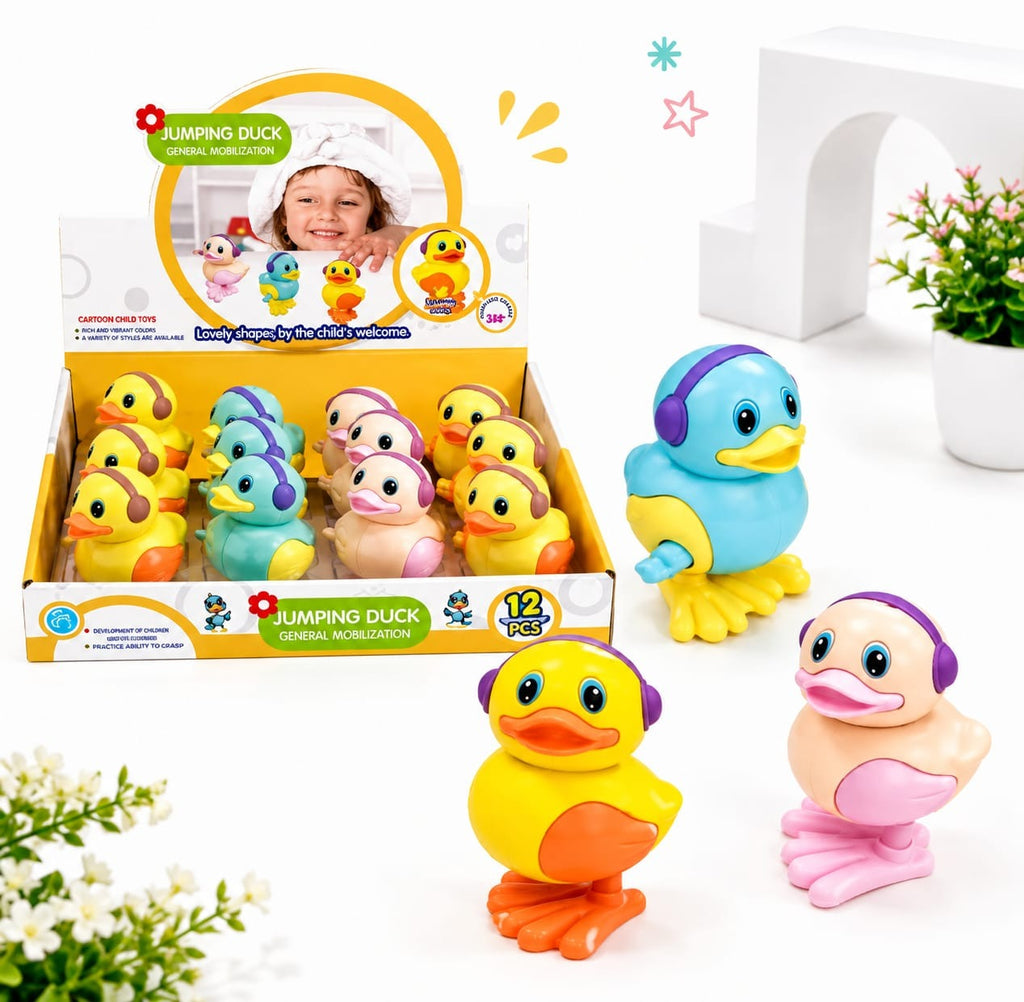 Jumping Duck Chain Toy for Kids – Fun Pull & Jump Toy