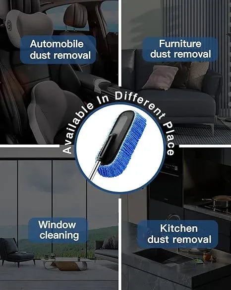 Microfiber Car Duster with Extendable Handle – Scratch-Free Auto Cleaner