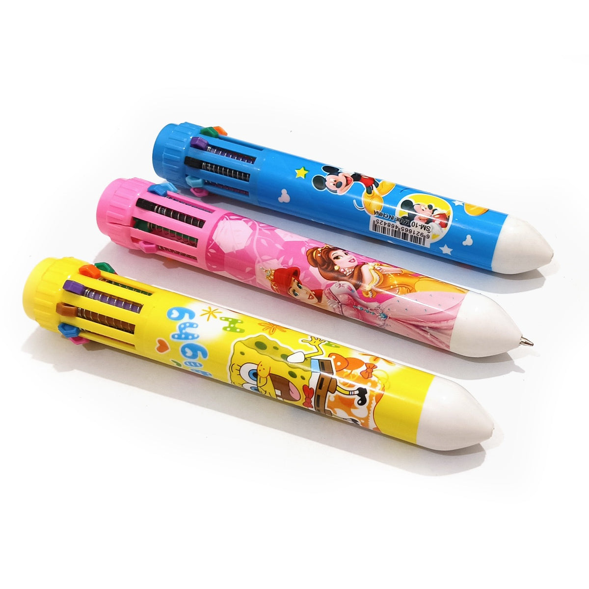 10-in-1 Cartoon Character Ballpoint Pen – Multicolor