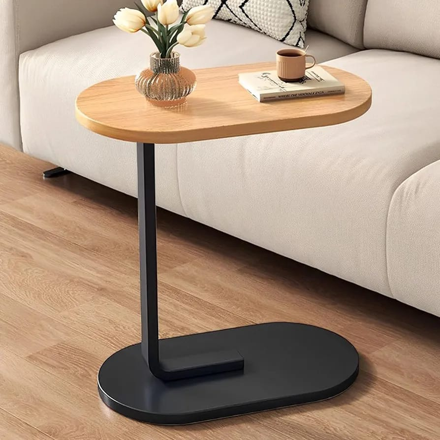 C-Shape Side Table – Laptop & Coffee Table for Sofa & Bed | Home Furniture